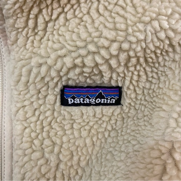 PATAGONIA Retro Pile Fleece Cream Color Vest Small - Picture 3 of 5